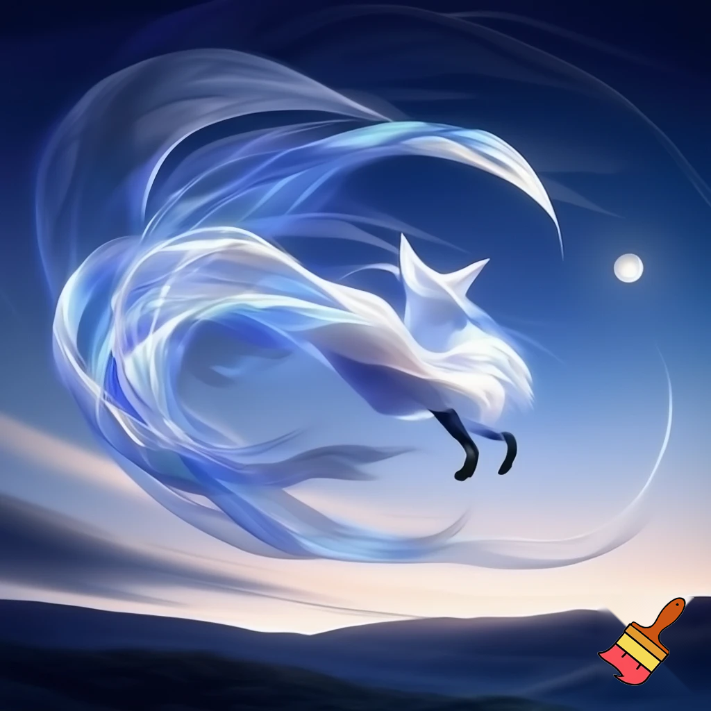 Fantasi ræv lavet af vind