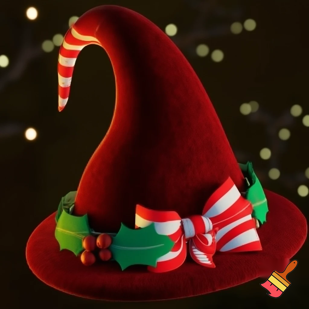 Christmas wizard hat Bendy hat