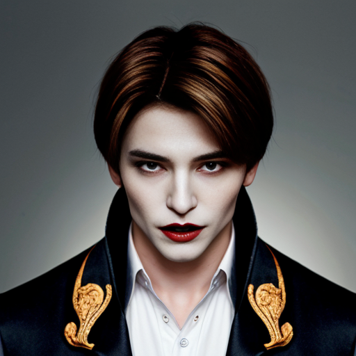 Vampire Prince with Brown Hair 