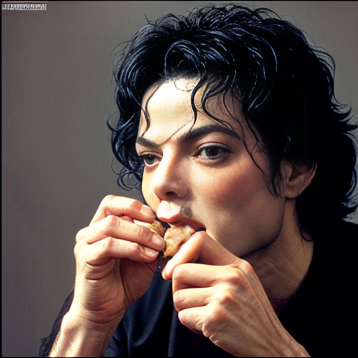 Michael Jackson eating golgape