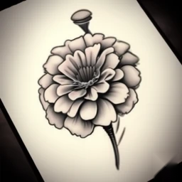 october birth flower tattoo