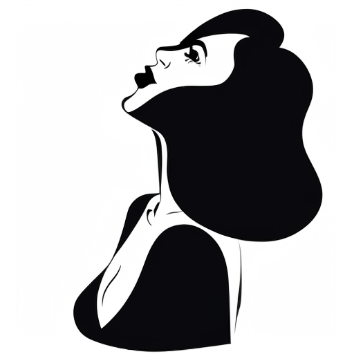 Sexy woman who is making a kissing face on the beach 