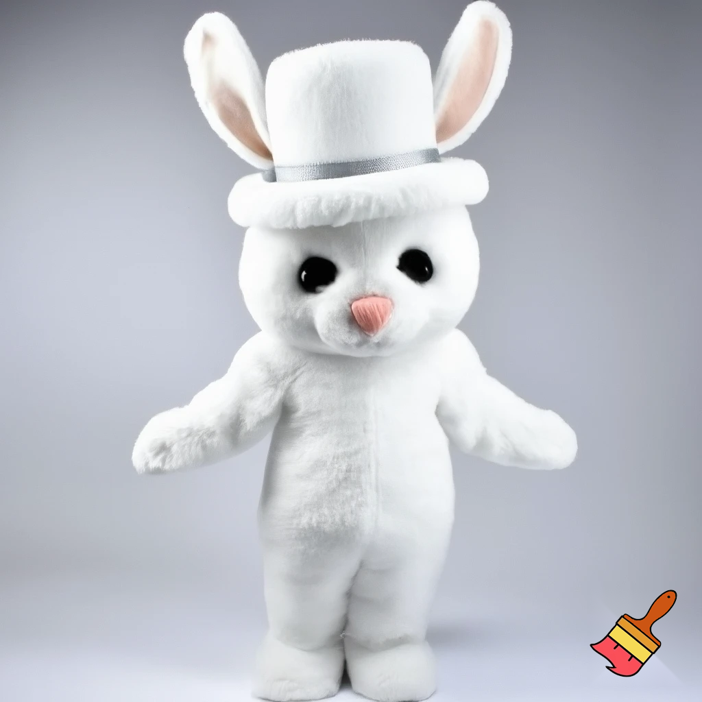 East Bunning mascot costume special top hat easter bunny mascot costume