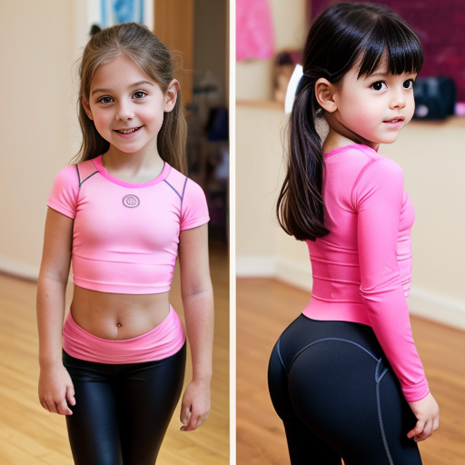 5岁女孩穿紧身衣