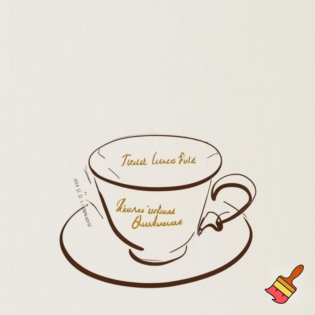 Minimal luxury line-art coffee cup on saucer, espresso-brown fine lines, text “BUT FIRST, COFFEE” in uppercase elegant serif, cursive subtext “Where mornings begin and memories brew” in matte gold lettering, cream textured background, printable 300 DPI, vertical 4:5 aspect ratio, no mockups, no frame.
