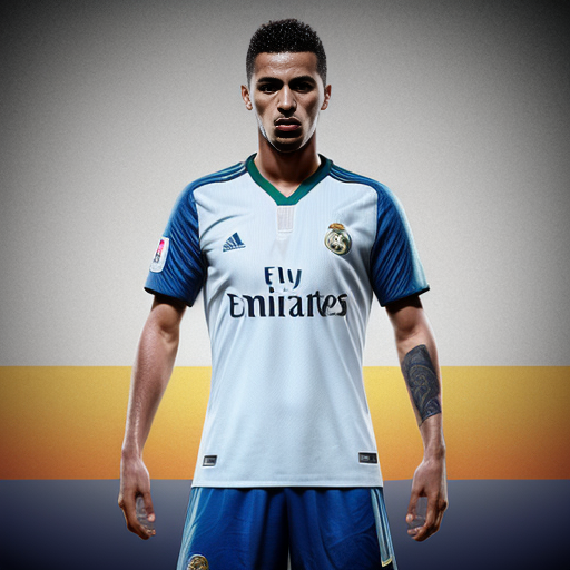 Brazilian player in real Madrid kit png