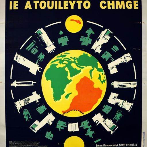 a scarrry climate change poster
