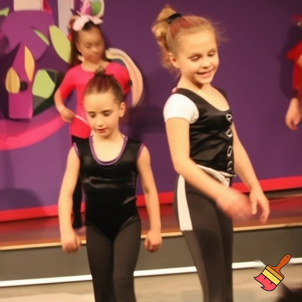 A little girl kid's show