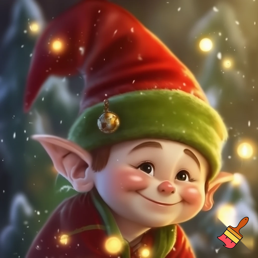 Christmas hat Elf on the elf hat velvet Christmas hat elf hat