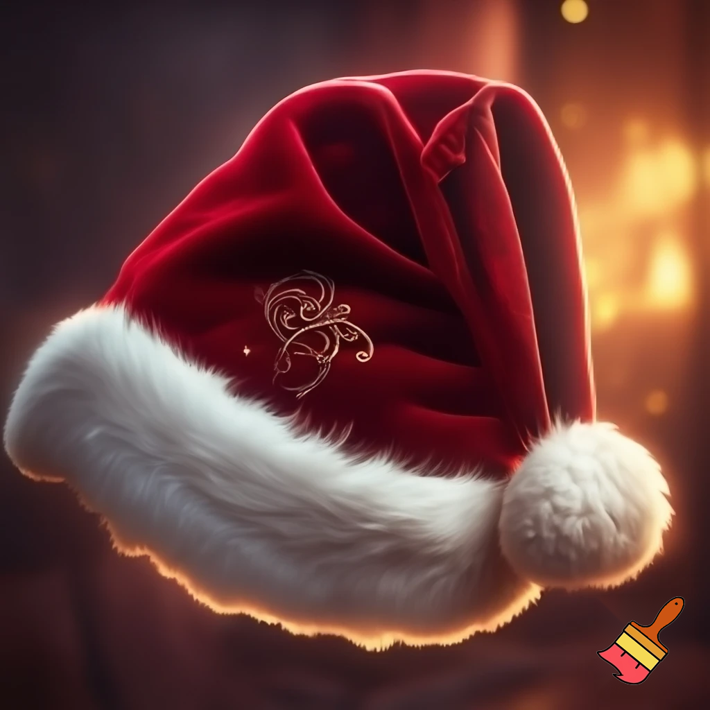 Christmas wizard hat red Santa Claus hat