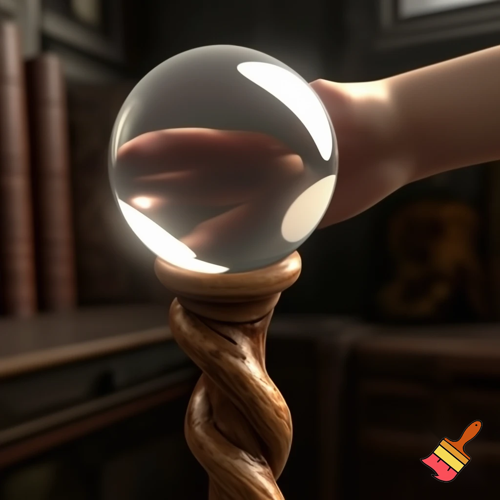 Stick crystal ball walking stick magic walking stick