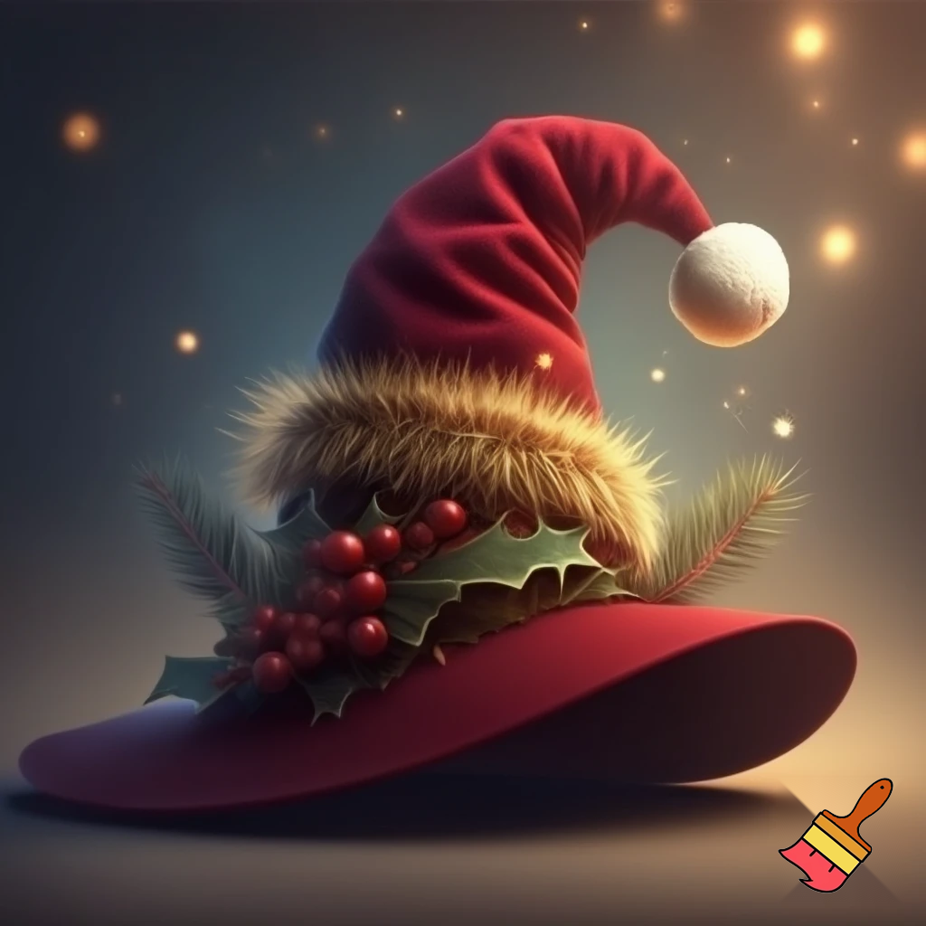 Christmas wizard hat