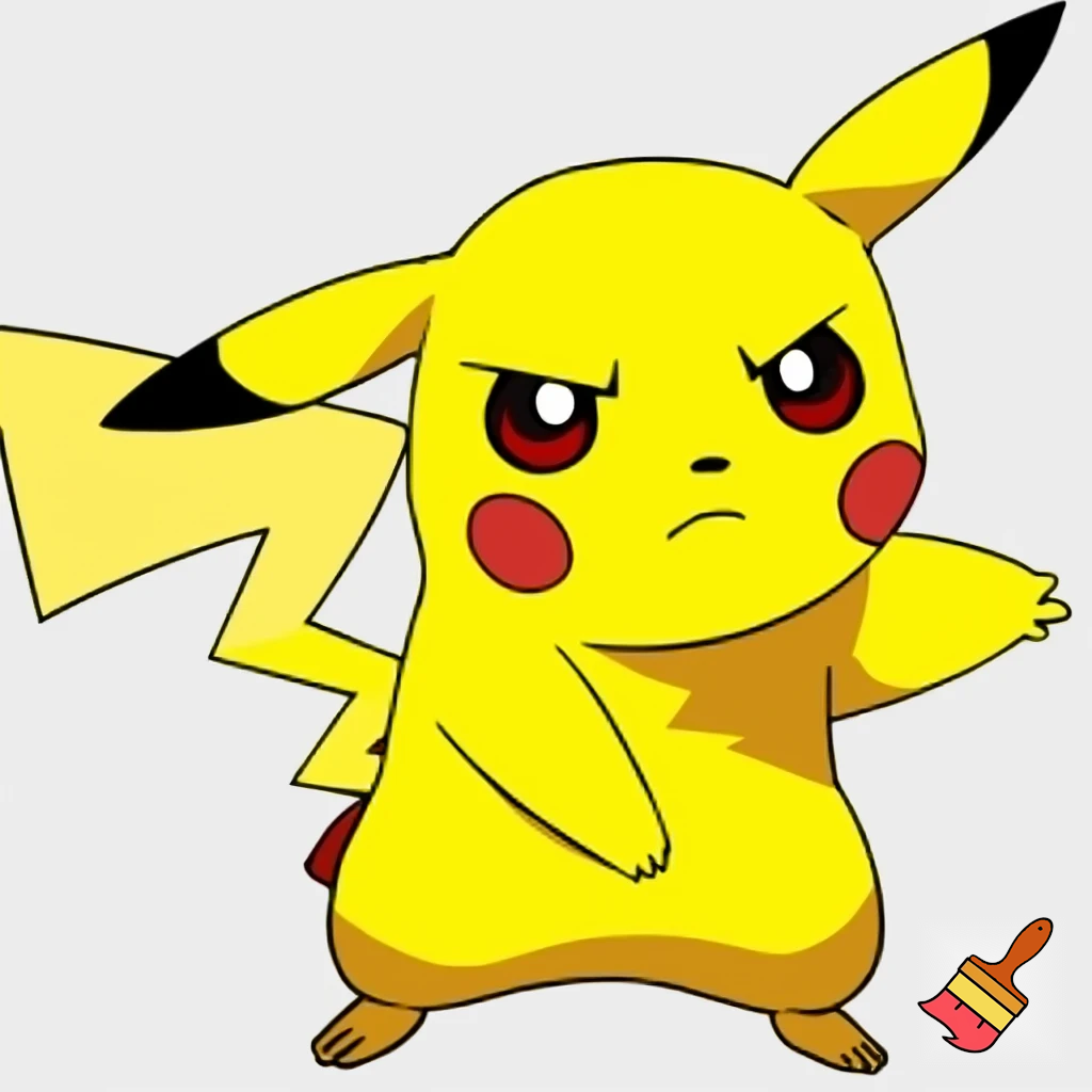 Pikachu en colère 