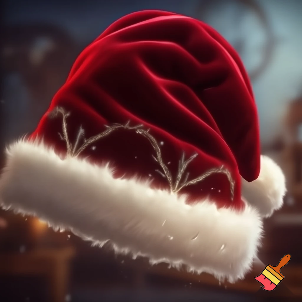 Christmas wizard hat red Santa Claus hat