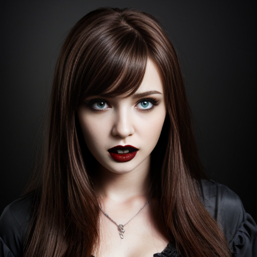 Vampire with brown hair 