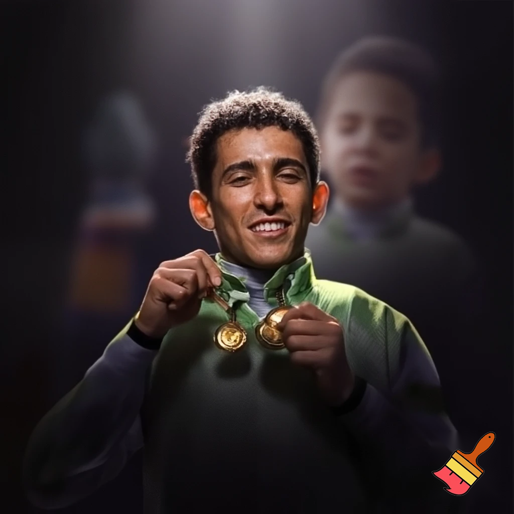 crer un image :Fillino et un frele jeune homme cheveux friser. Il est adult est petit. Sur ses doigt brillent trois chevaliere de c'est victoire passer. Il est favoris pour gagner la course du lendemain. Celebre jockey du phoenix. très acclamer. Il se gonfle de fierter devant la reaction des fan. Il a jamasi quitter la ligne de depart. fillino pleure. il fais des course d'escargot. style realiste
