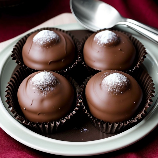 four thick baking chocolate pieces