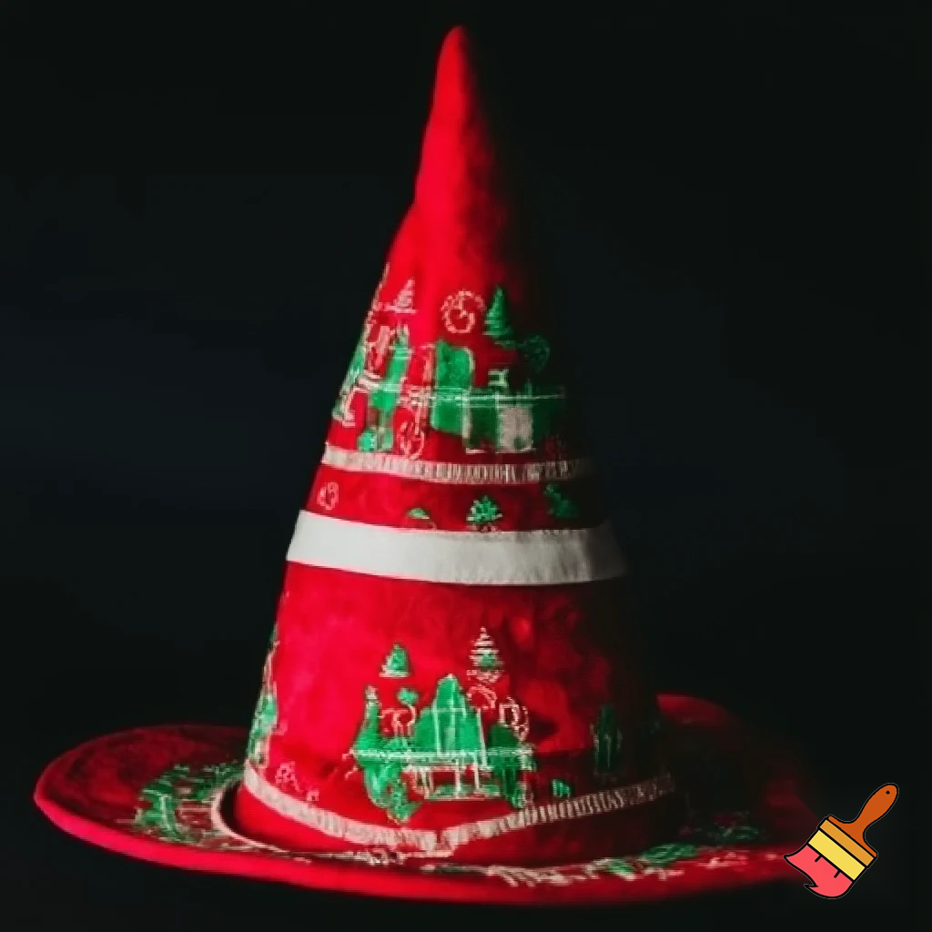 Christmas wizard hat