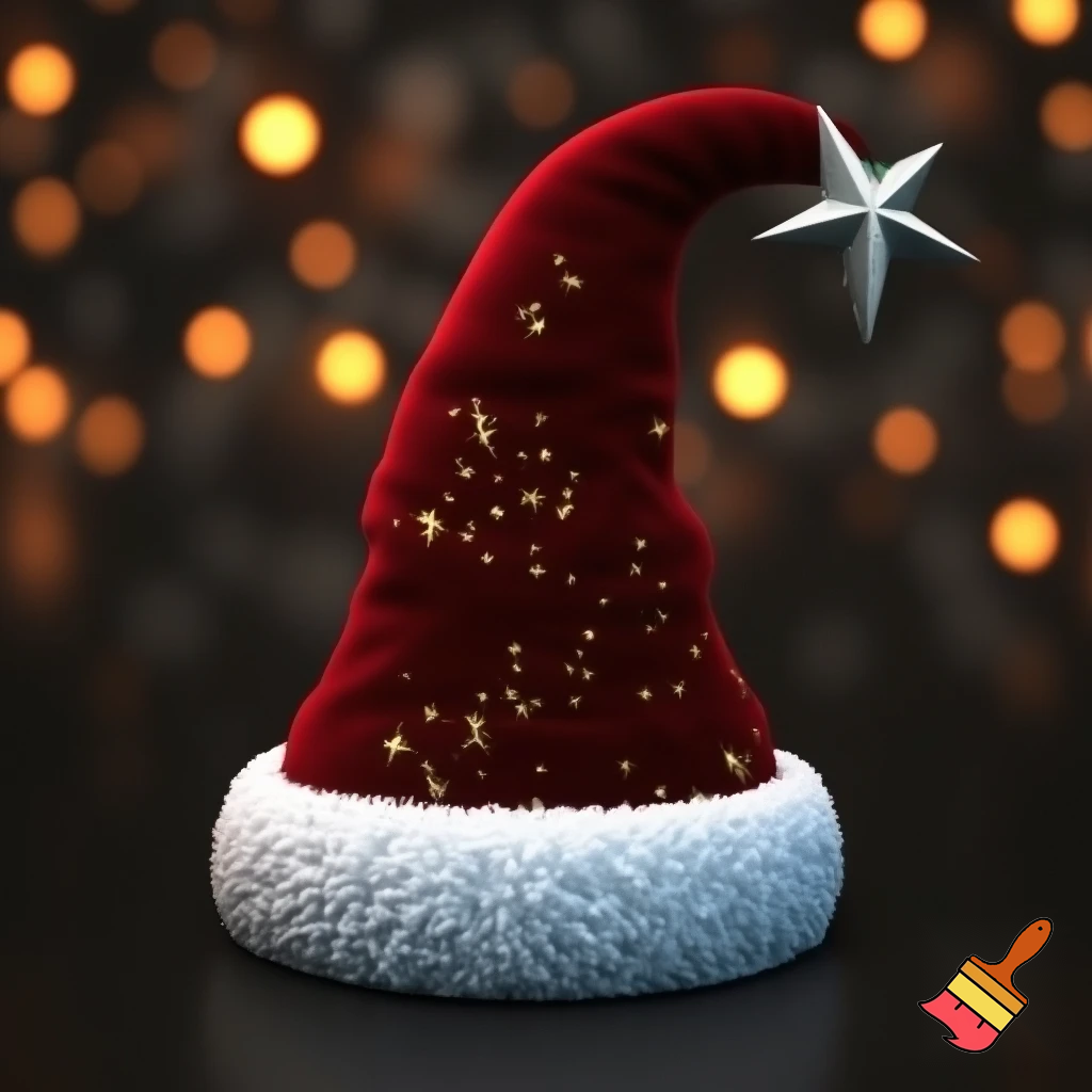 Christmas wizard hat