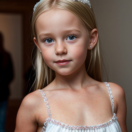 swedish blonde little girl  at party dress, very beautiful, on the party