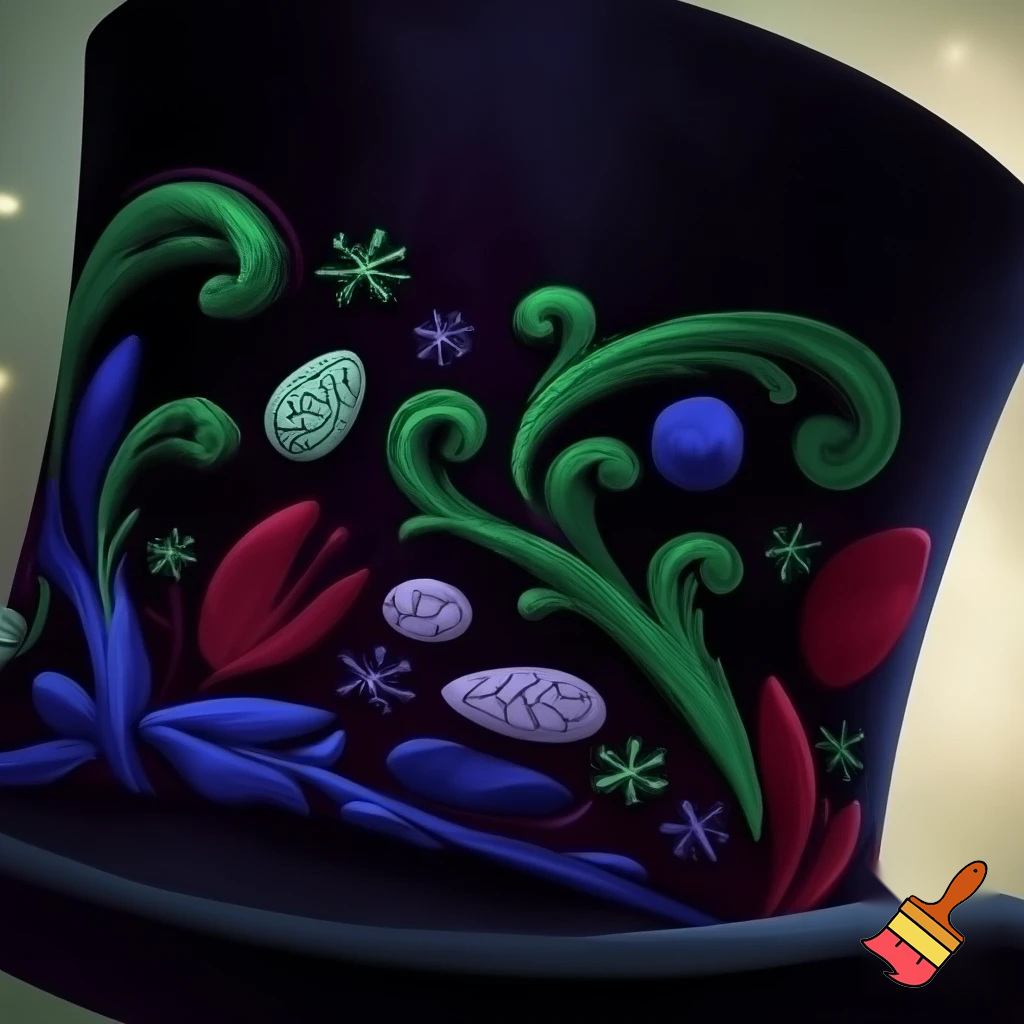 Willy Wonka top hat velvet black and velvet Willy Wonka patterns Easter pattern