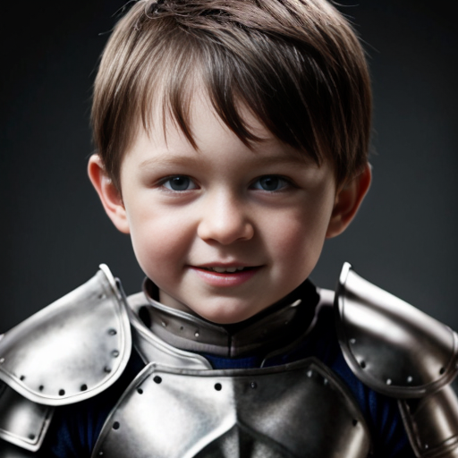 Little kid that is weak in armor
