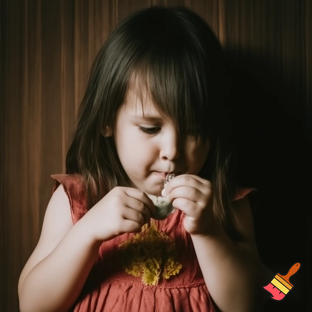 Little girl smoking weed
