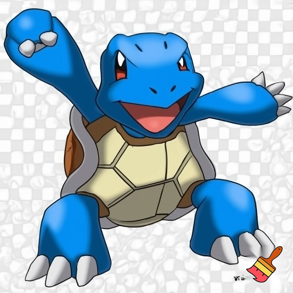 blue agumon veemon digimon squirtle blue wartortle turtle pokemon fusion