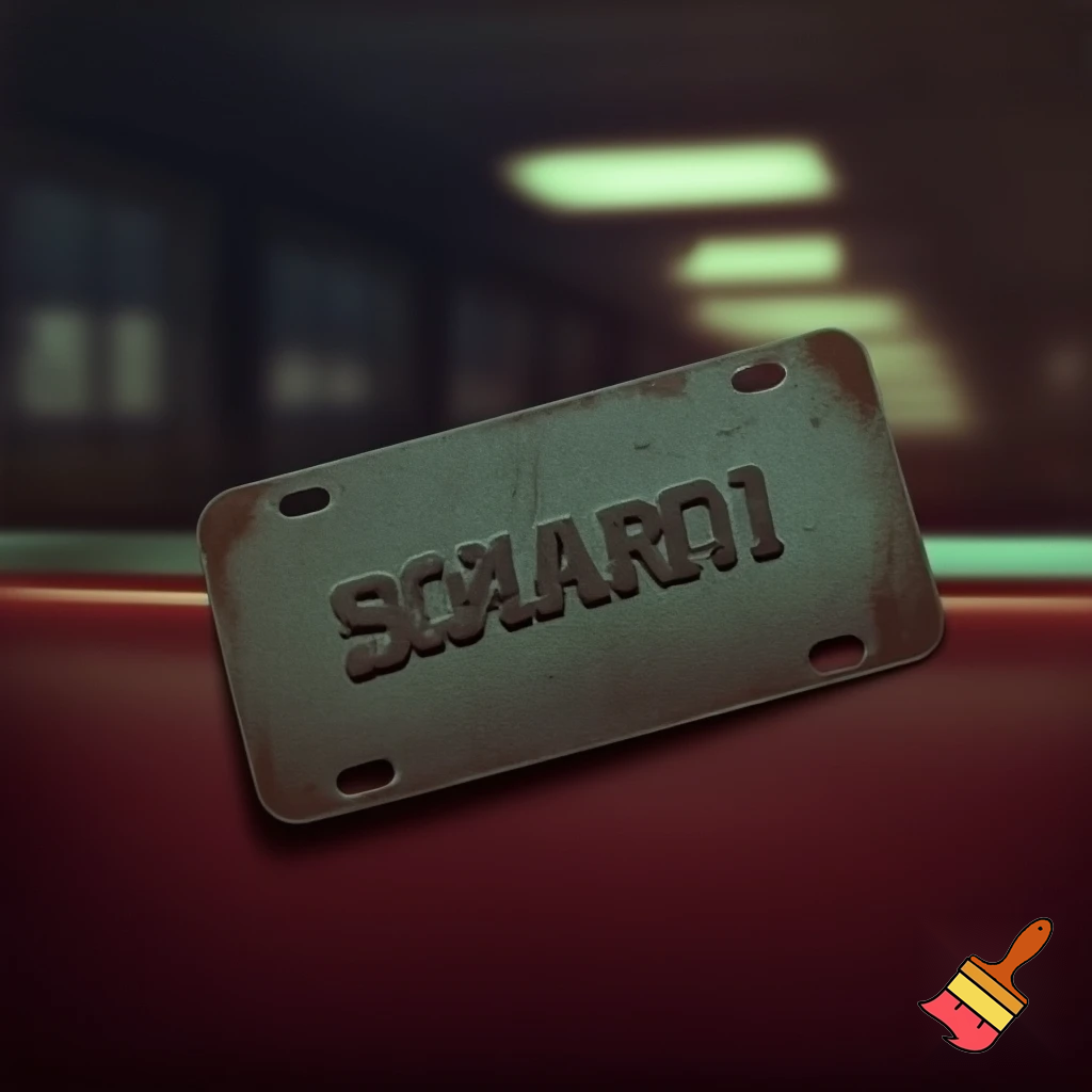 Licence plate with the text HARVEY 51 
