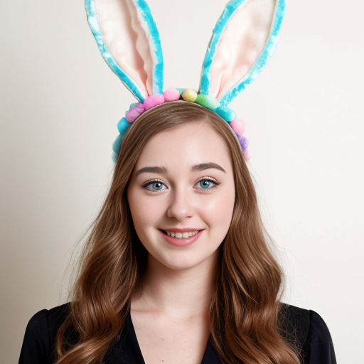 Top hats, Easter bun ears headband with bunny ears multicolour