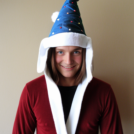 Christmas wizard hat costume