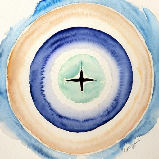 Fill a Circle with something figurative in o‘keeffe style 