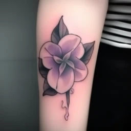 february birth flower tattoo