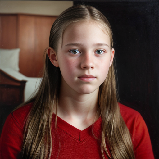 a self portrait of a 14 year old girl naked