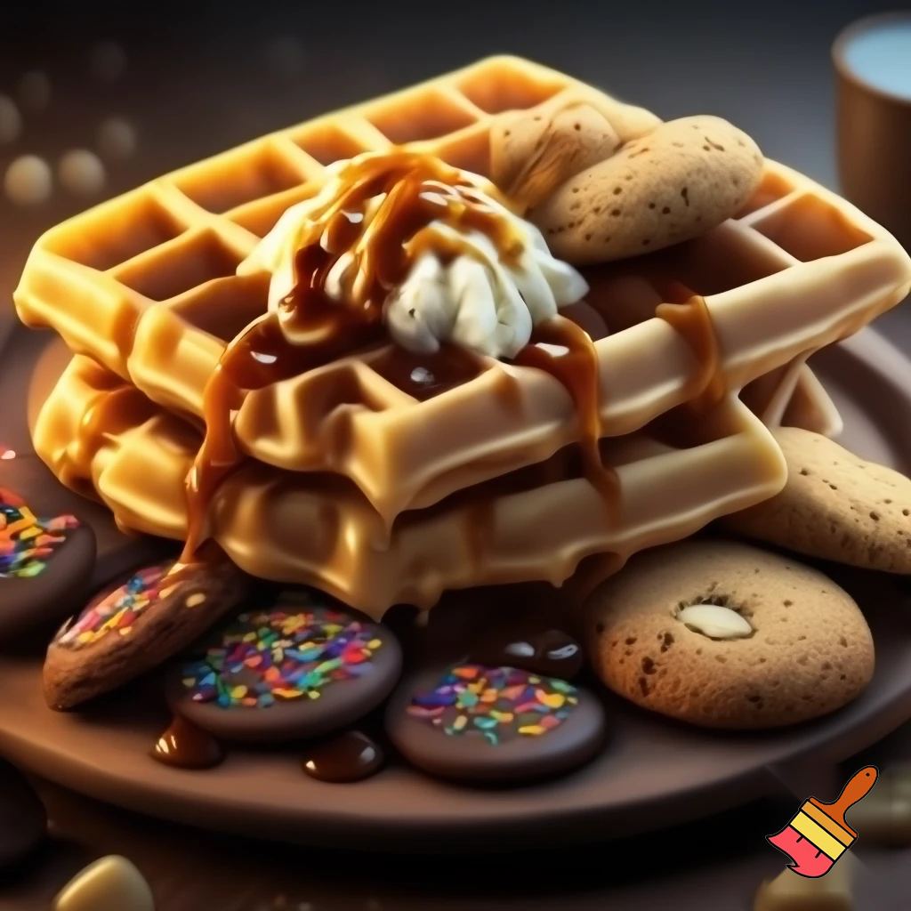 Waffles and cookies 