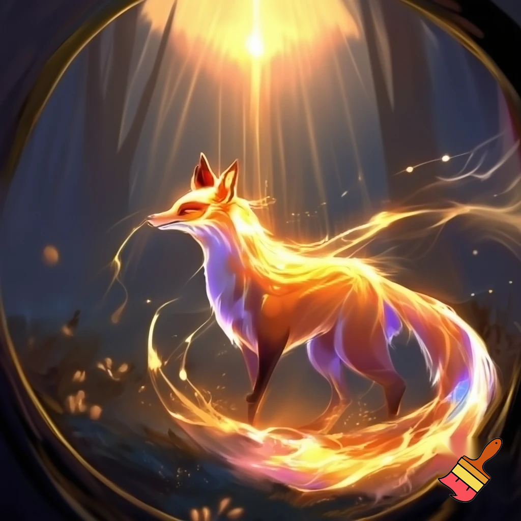 fantasi ræv lavet af sol