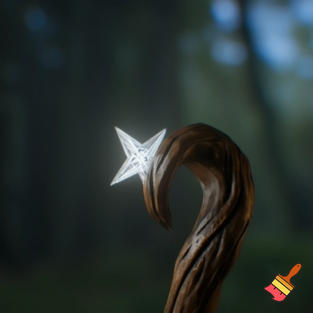 Magic walking stick with a star💫🌟⭐️🌠