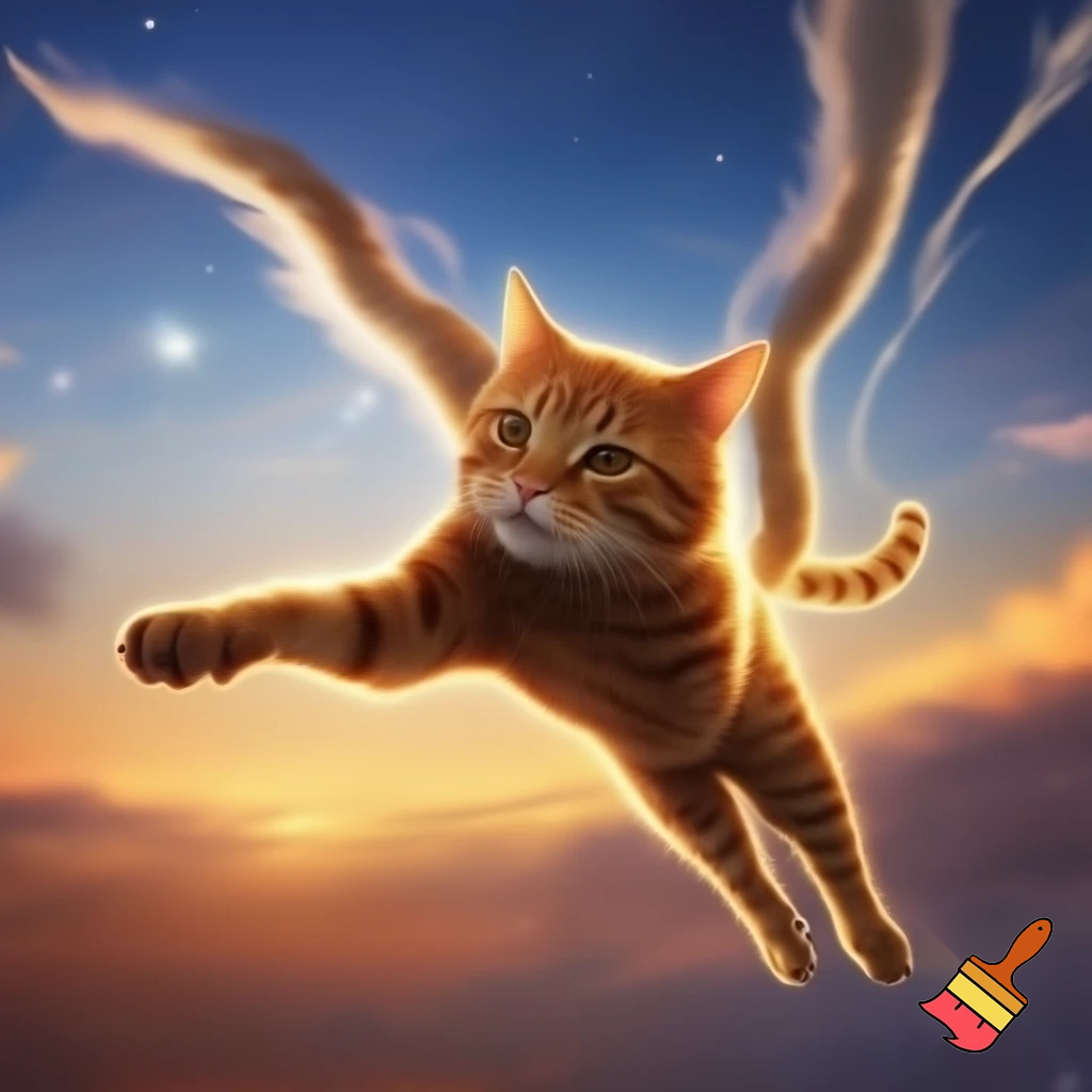 flying cat