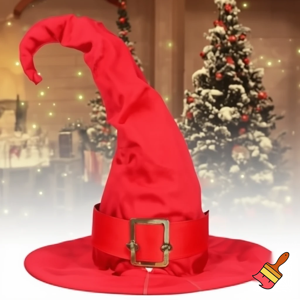 A wizard jacket Christmas jacket Santa Claus wizard Christmas shoes Christmas wizard hat a large one