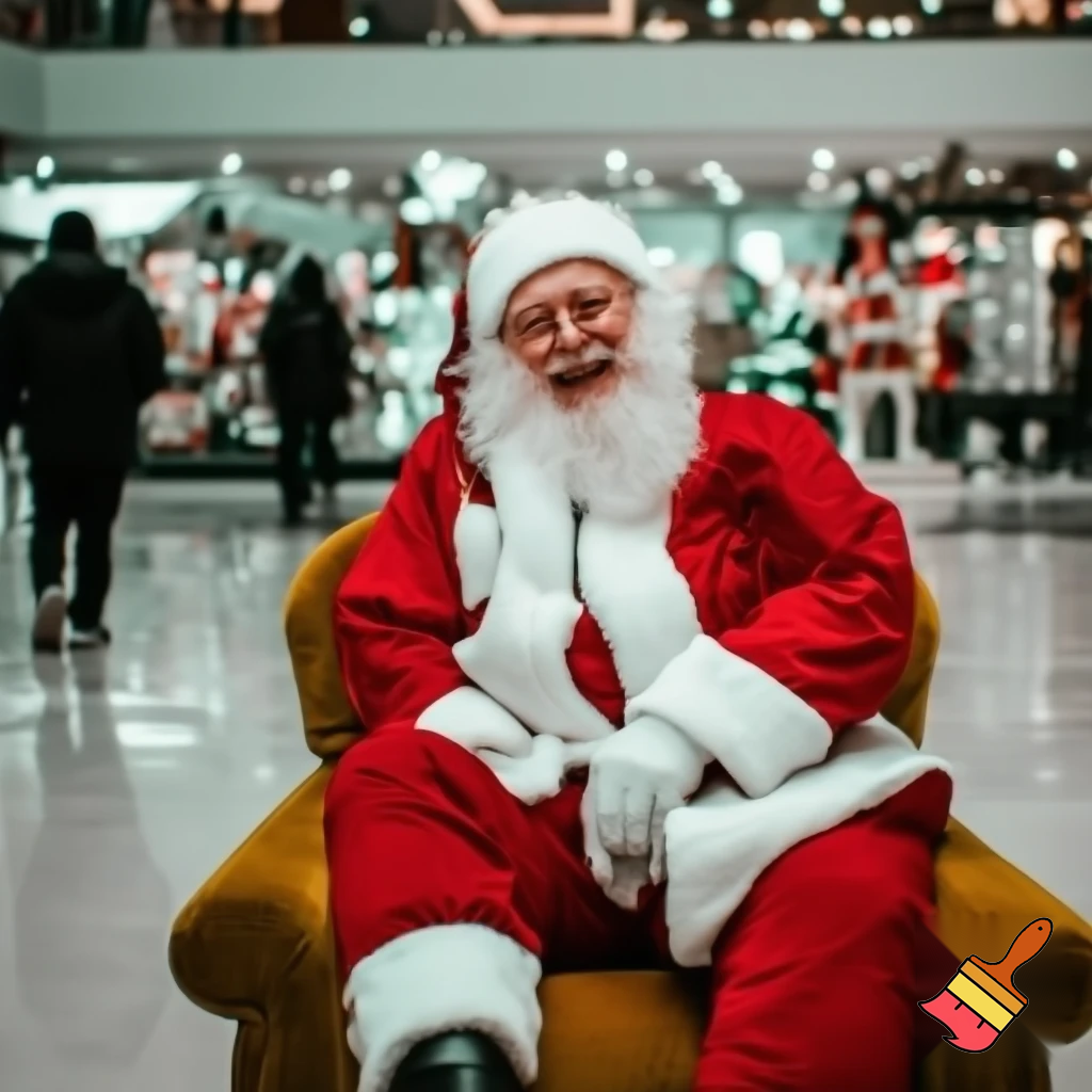 Chair Santa Claus chair shopping Centre