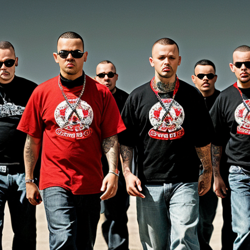 the symbol of a gang called the "red collar gang"