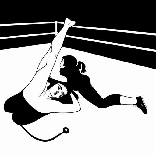 Emma Watson and Ariana Grande are wrestling on a bed