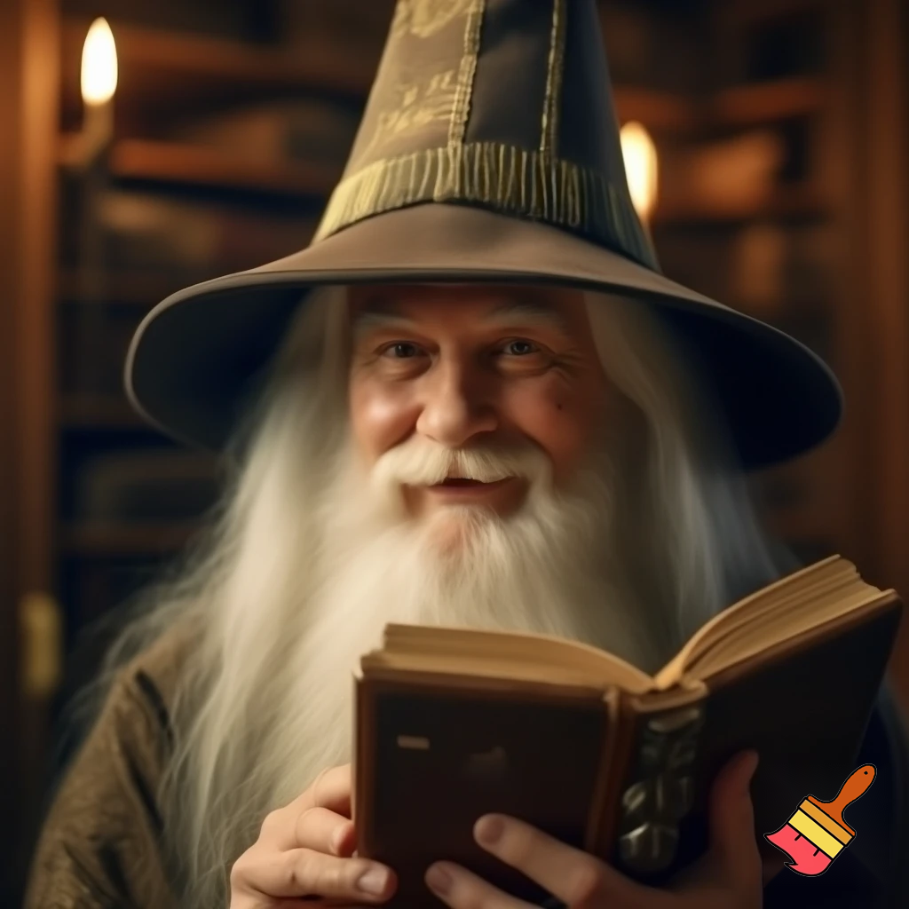 Wizard Christmas hat read