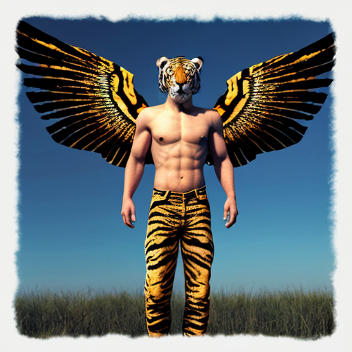 tiger with wings