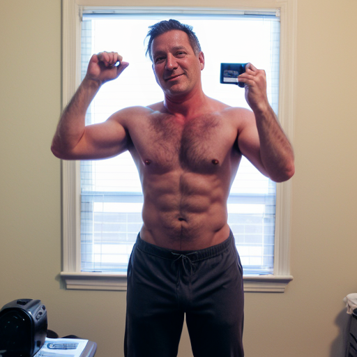 generate a Human dad Taking His shirt off and pants off