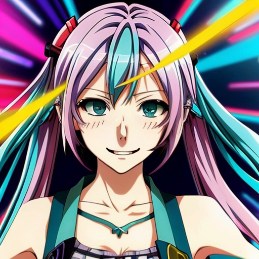 scary hatsune miku distorted
