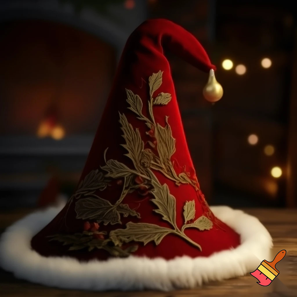 Christmas wizard hat