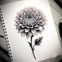 november birth flower tattoo