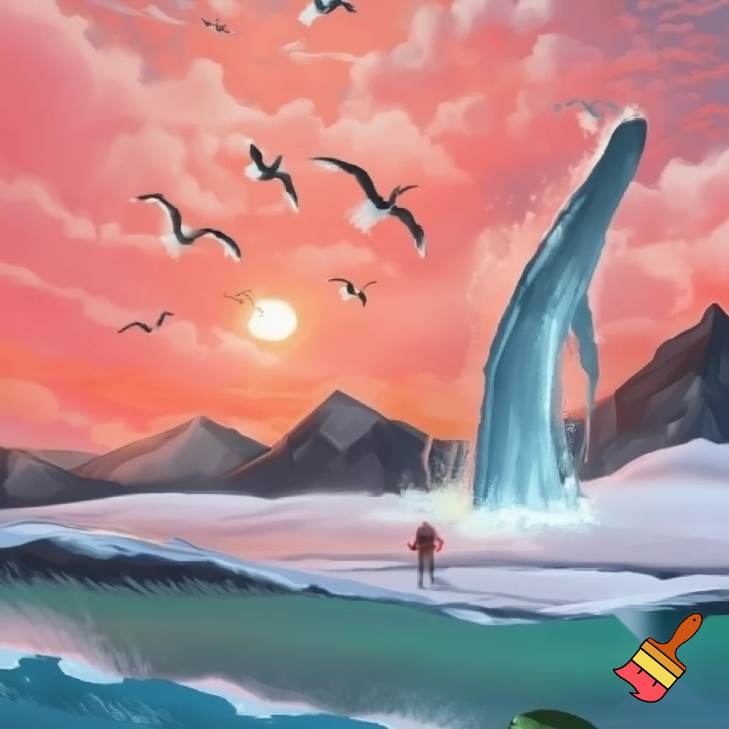 The sky was wrapped in a warm blanket of clouds whilst the sun peeped through.As I looked up,the seagulls cried out loudly as they gracefully flew across the sky.As I began walking across the velvety snow my cheeks turned bright red and my nose began to drip out water.When I opened my mouth a cloud of smoke burst out.

The mountains were grey and black.As I looked into the sky the clouds turned a bright pink and orange as they moved closer together like a happy family.The temperature dropped even lower and my legs felt like they were about to freeze  but i kept walking and didn't give up.The snow went onto my face and my hands started to become even colder but i still didn’t give up.

The waves splashed into the sky and sprayed onto my face.Whilst I wasn't looking a whale splashed out the water and into the sky my stomach dropped in shock.The water was a calm blue and green and I saw a turtle through it.
