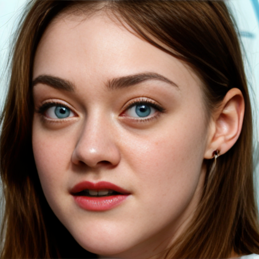 Dakota Fanning, close up shot, face